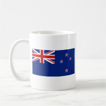 New Zealand Flag ~ Map Mug
