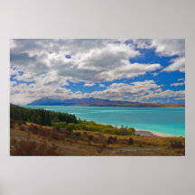 New Zealand: Lake Pukaki Print