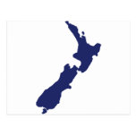 New Zealand Map Post Card