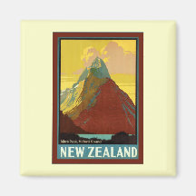 New Zealand ~ Mitre Peak ~ Milford Sound Refrigerator Magnet
