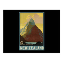 New Zealand Mitre Peak Milford Sound postcards