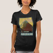 New Zealand Mitre Peak Milford Sound t-shirts