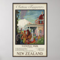 New Zealand Vintage Travel Poster Ad Retro Prints