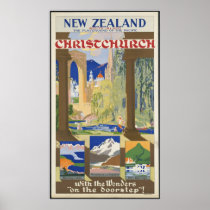New Zealand Vintage Travel Poster Ad Retro Prints