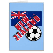 NEW ZEALAND World Soccer Fan Tshirts Greeting Cards
