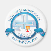 new zion missionary baptist church refrigerator magnet