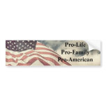 newflag2, Pro-LifePro-FamilyPro-American Bumper Sticker