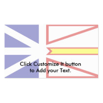 Newfoundland And Labrador flag Business Card