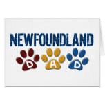 NEWFOUNDLAND Dad Paw Print 1 Greeting Cards