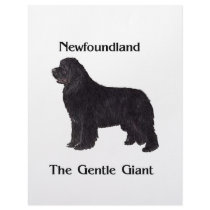 Newfoundland Dog The Gentle Giant Custom Letterhead