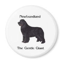 Newfoundland Dog The Gentle Giant Refrigerator Magnet