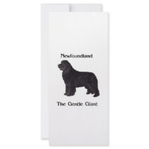 Newfoundland Dog The Gentle Giant Custom Rack Cards