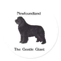 Newfoundland Dog The Gentle Giant Sticker