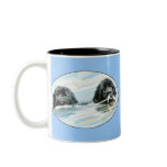 Newfoundland Dogs Swimming Mug