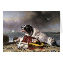 Newfoundland Gifts Landseer Saved Greeting Card