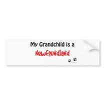 Newfoundland Grandchild Bumper Stickers