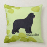 Newfoundland - Green Leaves Design Pillows