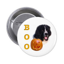 Newfoundland (landseer) Halloween Boo Pin