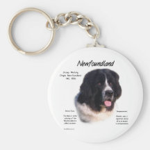Newfoundland (landseer) History Design Keychains