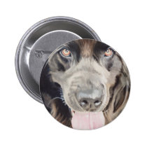 "Newfoundland" Newfie Dog Watercolor Art buttons