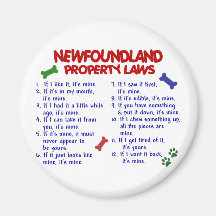 NEWFOUNDLAND Property Laws 2 Magnet