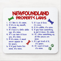 NEWFOUNDLAND Property Laws 2 Mouse Pad