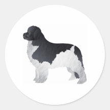 Newfoundland Round Stickers