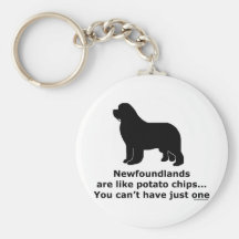 Newfoundlands are like potato chips keychains