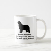 Newfoundlands are like potato chips mugs
