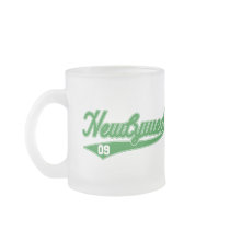 Newlywed '09 (Baseball Script Green) Coffee Mugs