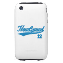 Newlywed 12 (Baseball Script Blue) Tough Iphone 3 Cases