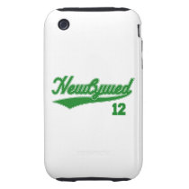 Newlywed 12 (Baseball Script Green) Tough Iphone 3 Case