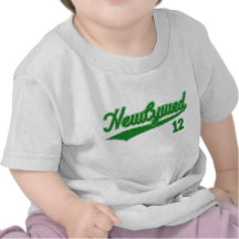 Newlywed 12 (Baseball Script Green) T Shirt