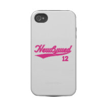 Newlywed 12 (Baseball Script Pink) Iphone 4 Tough Covers