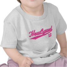 Newlywed 12 (Baseball Script Pink) Tees