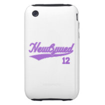 Newlywed 12 (Baseball Script Purple) Iphone 3 Tough Covers