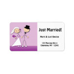 Newlywed Cartoon Designer labels