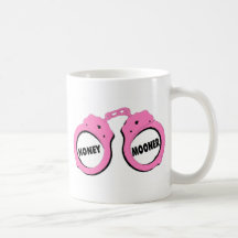Newlywed Honeymoon Wedding Handcuffs Coffee Mugs