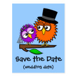 Newlywed Tweets Save the Date Postcard