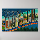 Newport, California - Large Letter Scenes Print