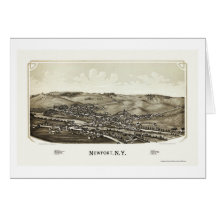 Newport, NY Panoramic Map - 1890 Cards