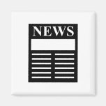 News Headlines Fridge Magnet