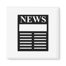 News Headlines Fridge Magnet