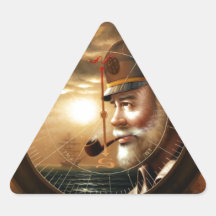 NEWS & Map Captain 1 or Sea Captain Triangle Stickers