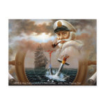 NEWS & Map Captain/anchor or Sea Captain postcards