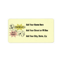 Newsflash I'm a Nana T-shirts and Gifts Personalized Address Label