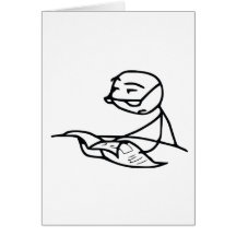 Newspaper Guy Card