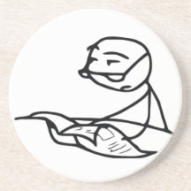 Newspaper Guy Drink Coaster