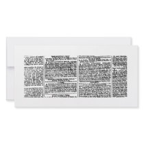 Newspaper Print (Black & White) Photo Cards