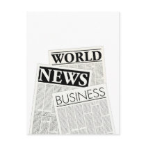 Newspapers Post Card
